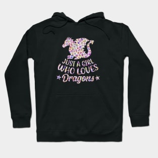 Just A Girl Who Loves Dragons Confetti Leopard Hoodie